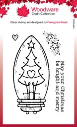 Bild von Woodware Clear Stamp 3"X4"-Singles Tree Light Bulb