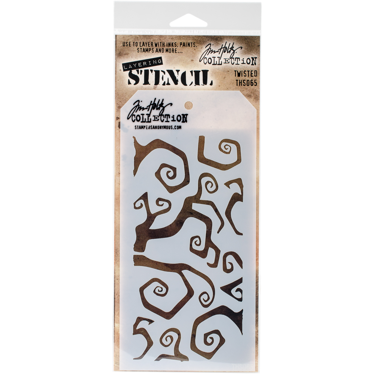 Bild von Tim Holtz Layered Stencil 4.125"X8.5"-Twisted