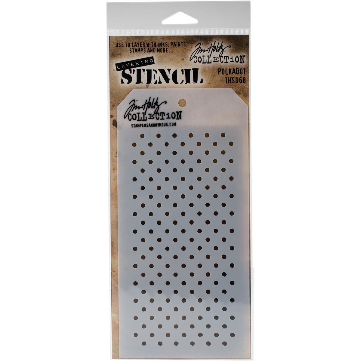 Bild von Tim Holtz Layered Stencil 4.125"X8.5"-Polkadots