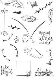 Bild von Creative Expressions A5 Clear Stamp Set By Bonnita Moaby-Stay Wild