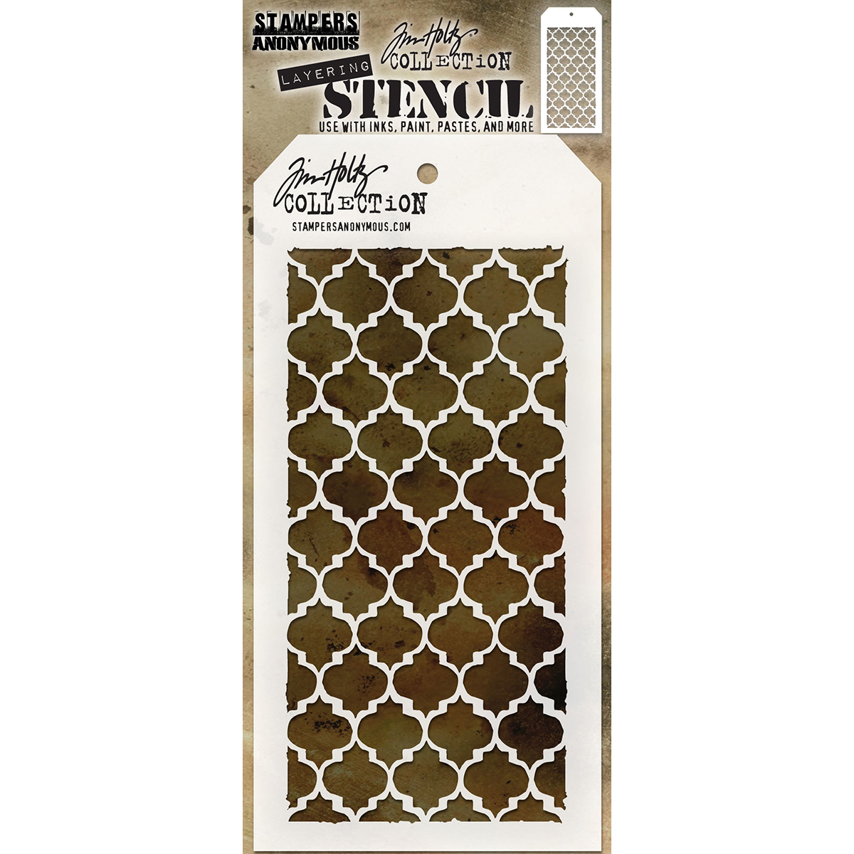 Bild von Tim Holtz Layered Stencil 4.125"X8.5"-Trellis