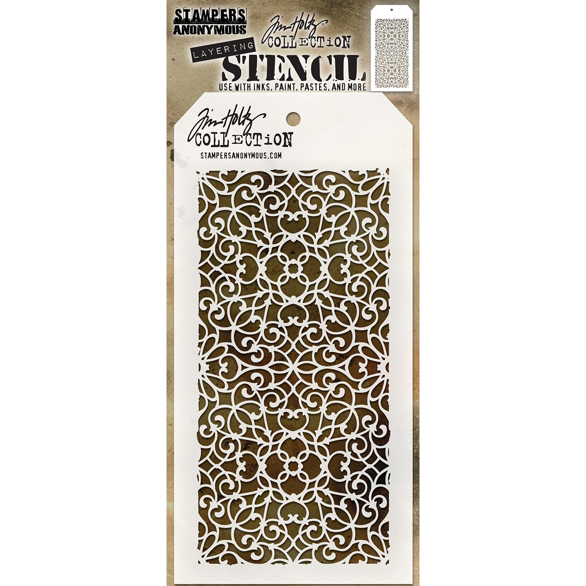 Bild von Tim Holtz Layered Stencil 4.125"X8.5"-Ornate