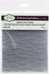 Bild von Creative Expressions 3D Embossing Folder 5.75"X7.5"-Hearts On A String