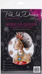 Bild von Pink Ink Designs A5 Clear Stamp Set-African Queen