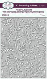 Bild von Creative Expressions 3D Embossing Folder 5.75"X7.5"-Fanciful Flowers