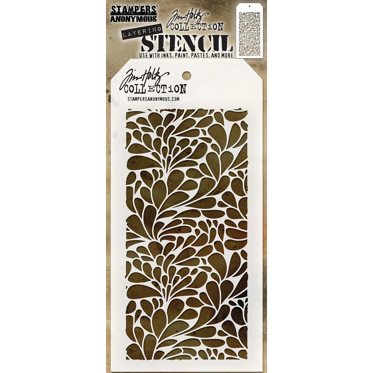 Bild von Tim Holtz Layered Stencil 4.125"X8.5"-Splash
