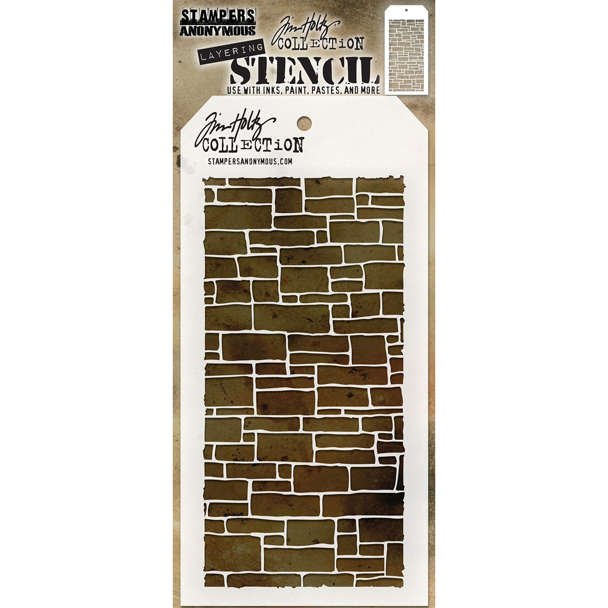 Bild von Tim Holtz Layered Stencil 4.125"X8.5"-Slate