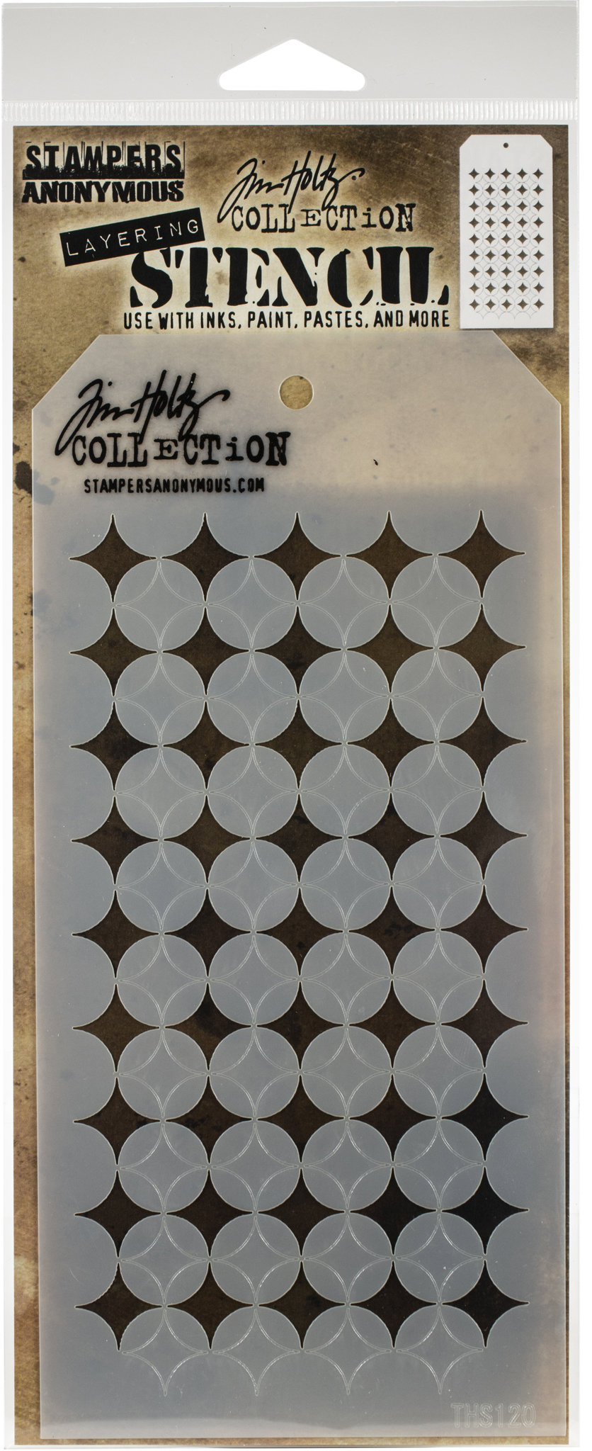 Bild von Tim Holtz Layered Stencil 4.125"X8.5"-Shifter Burst