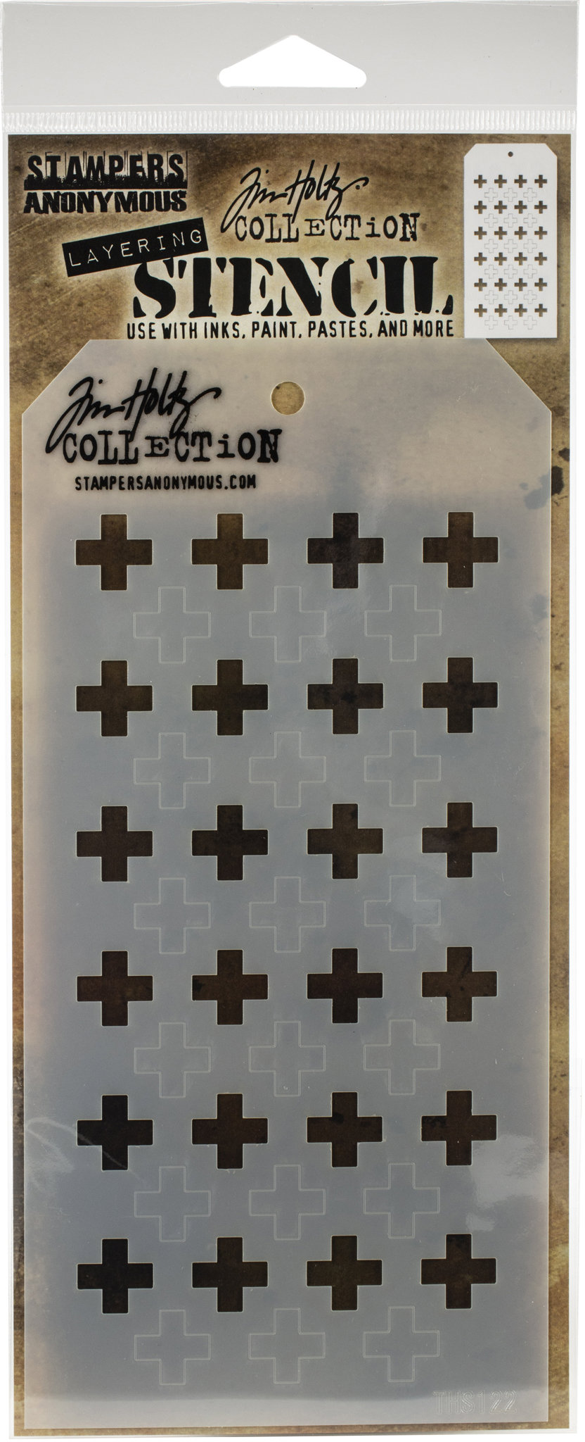 Bild von Tim Holtz Layered Stencil 4.125"X8.5"-Shifter Plus