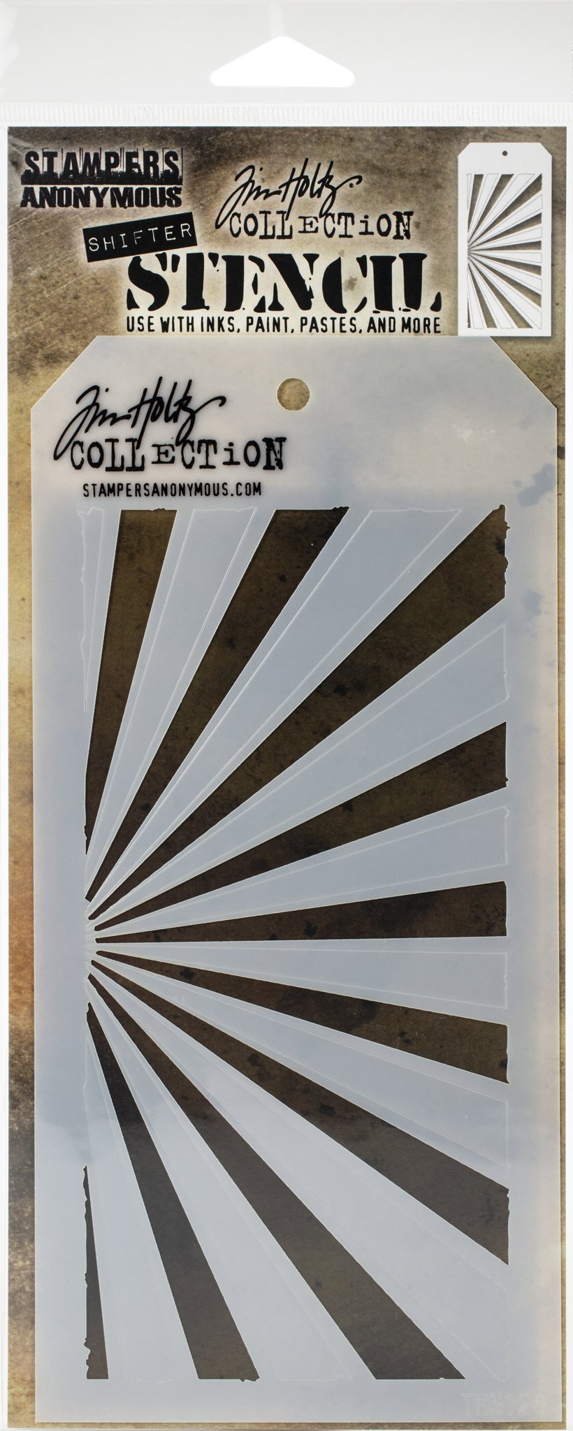 Bild von Tim Holtz Layered Stencil 4.125"X8.5"-Shifter Rays