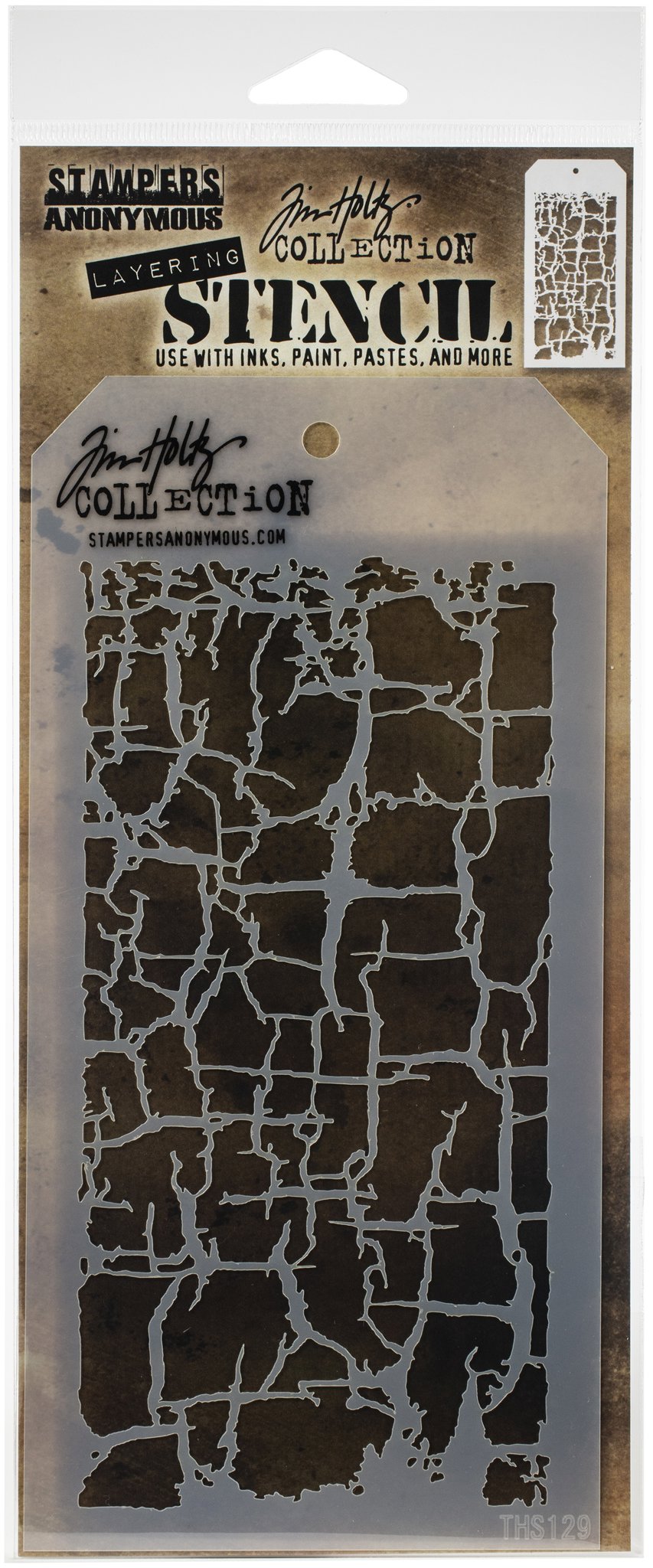 Bild von Tim Holtz Layered Stencil 4.125"X8.5"-Decayed