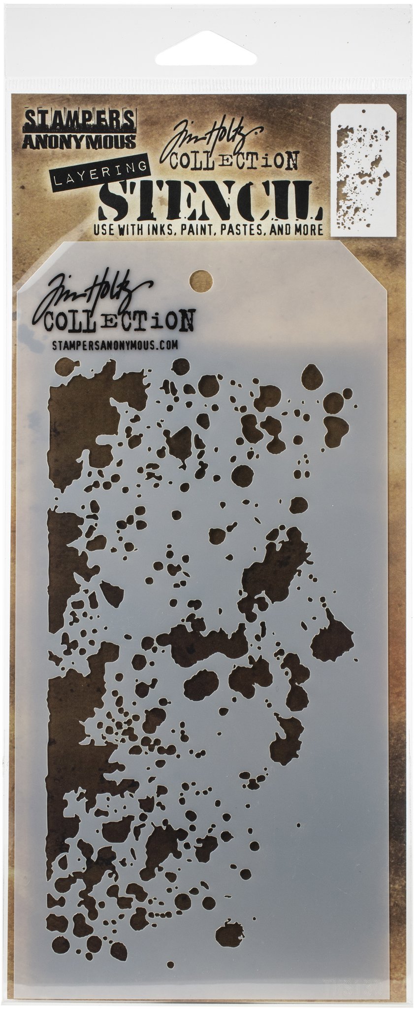 Bild von Tim Holtz Layered Stencil 4.125"X8.5"-Grime