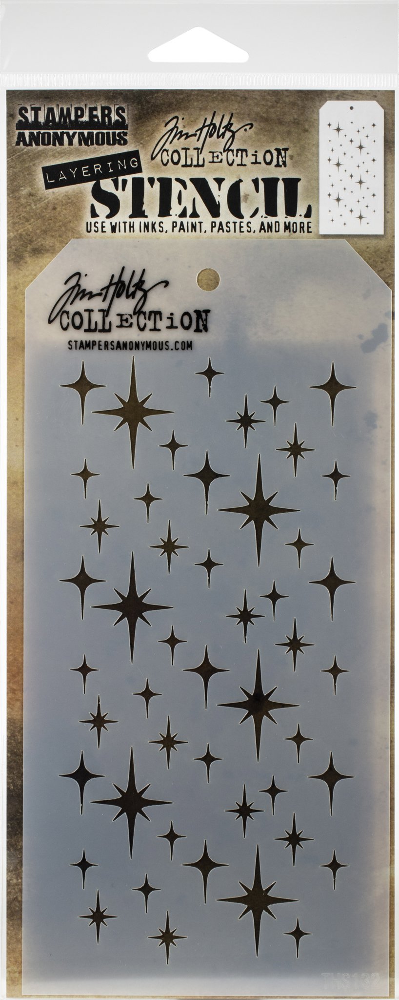 Bild von Tim Holtz Layered Stencil 4.125"X8.5"-Sparkle