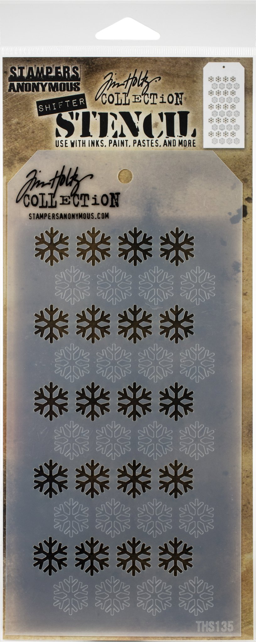 Bild von Tim Holtz Layered Stencil 4.125"X8.5"-Shifter Snowflake