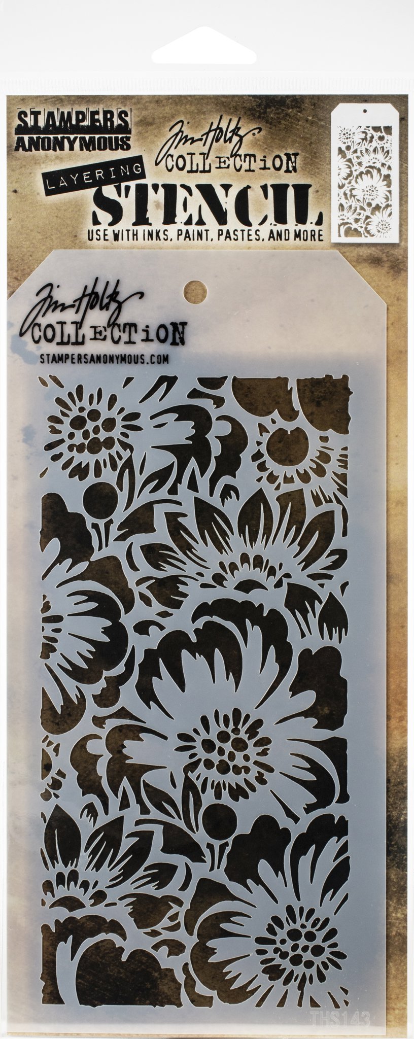 Bild von Tim Holtz Layered Stencil 4.125"X8.5"-Bouquet -Layered