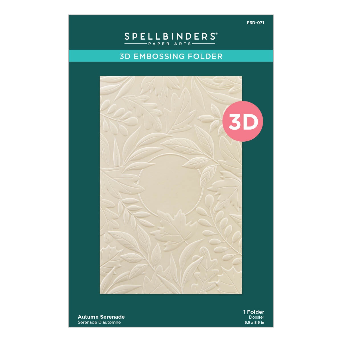 Bild von Spellbinders 3D Embossing Folder-Autumn Serenade