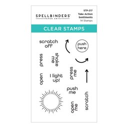 Bild von Spellbinders Clear Stamps-Take Action Sentiments