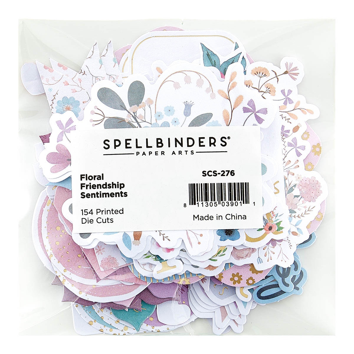 Bild von Spellbinders Printed Die-Cuts-Floral Friendship Sentiments