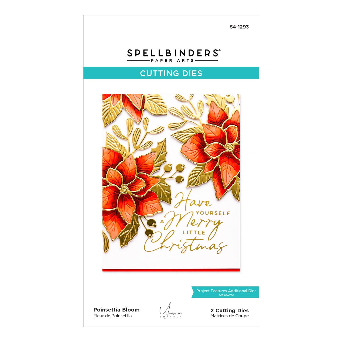 Bild von Spellbinders Etched Dies By Yana Smakula-Poinsettia Bloom, The De-Light-Ful