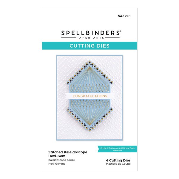 Bild von Spellbinders Etched Dies From The Hexi-Gems Collection-Stitched Kaleidoscope - Hexi Gems