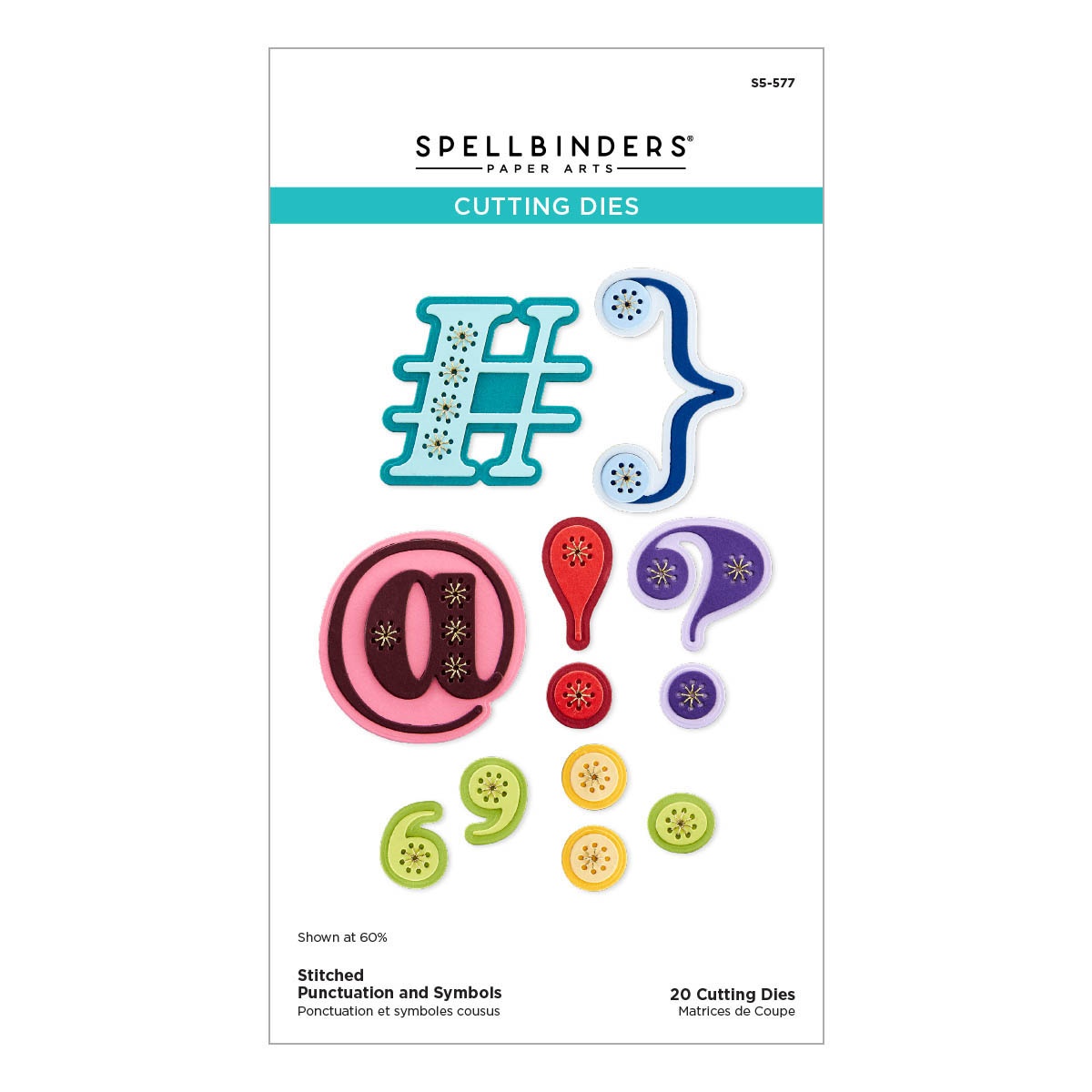 Bild von Spellbinders Etched Dies-Stitched Punctuation And Symbols