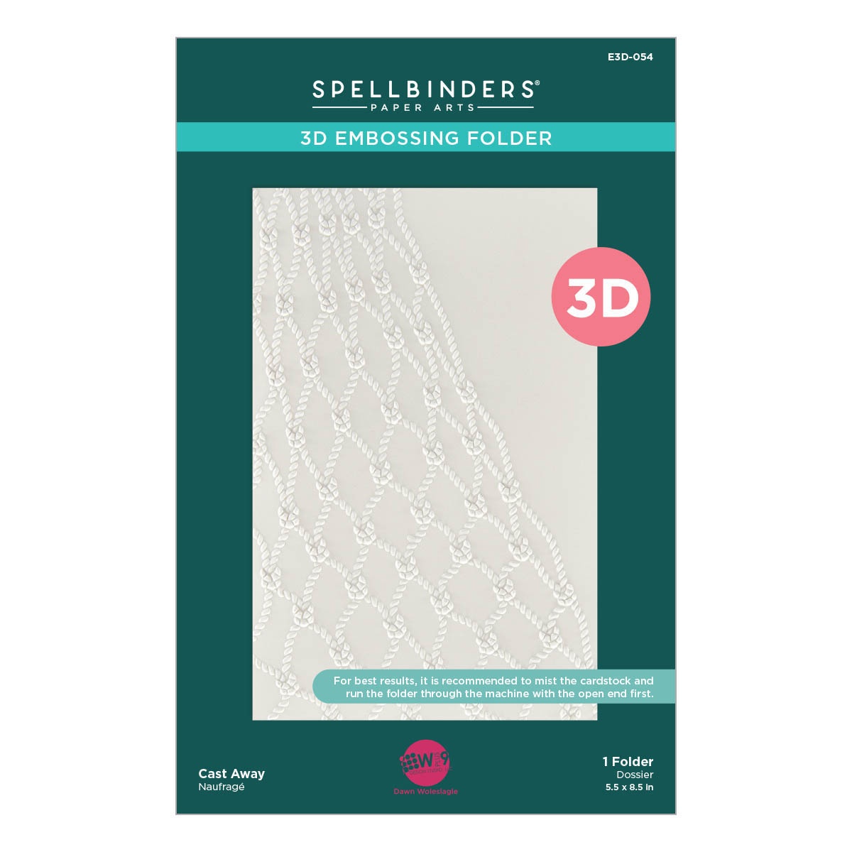 Bild von Spellbinders 3D Embossing Folder by Dawn Woleslagle-Cast Away