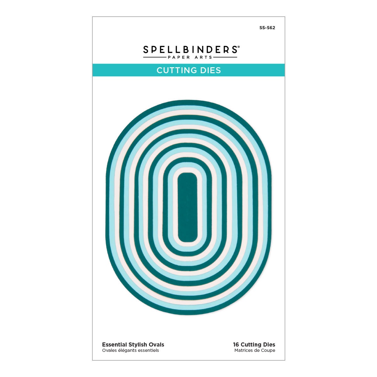 Bild von Spellbinders Etched Dies From The Stylish Ovals Collection-Essential Stylish Ovals