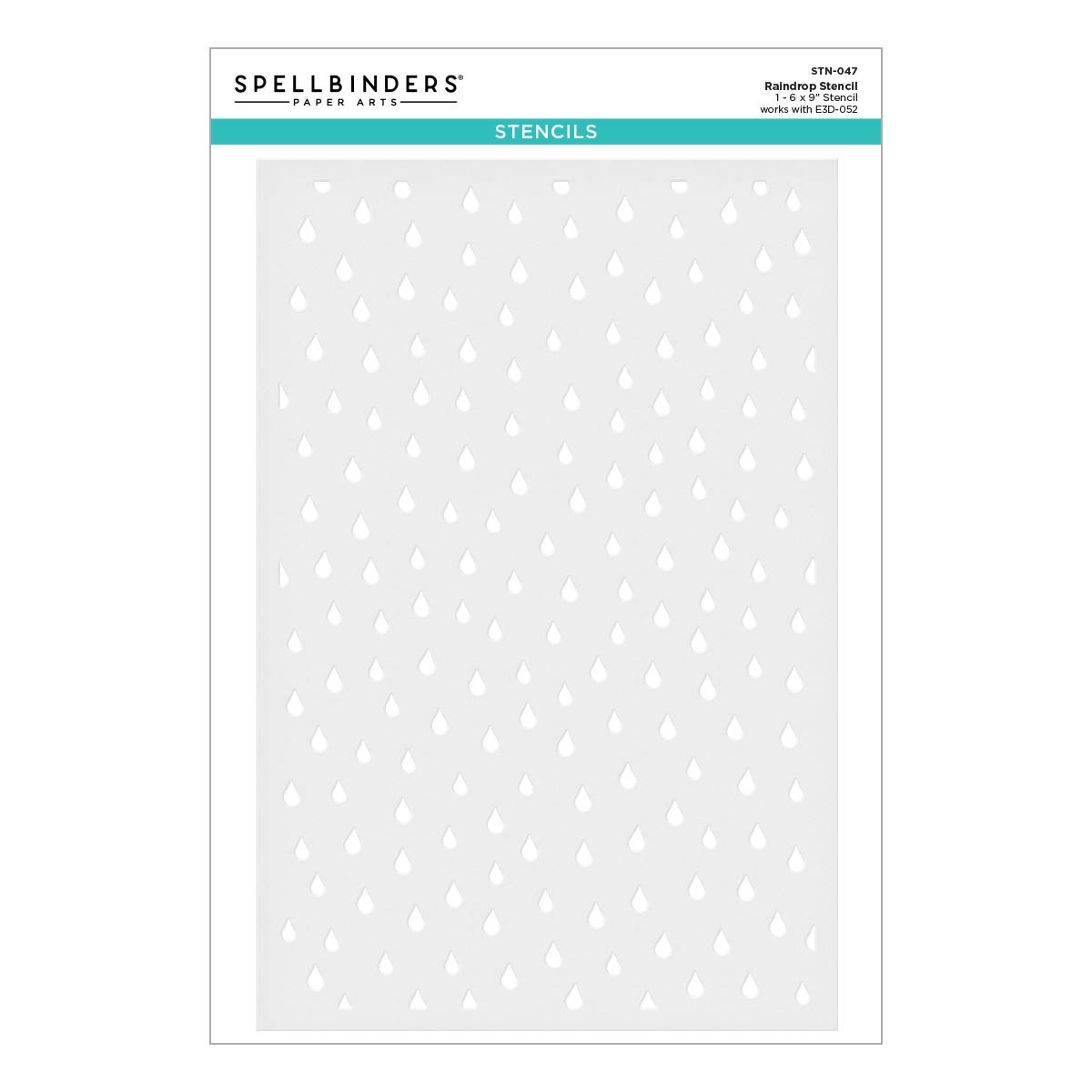 Bild von Spellbinders Stencil-Raindrop -Layered
