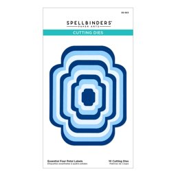 Bild von Spellbinders Etched Dies-Essential Four Petal Labels- Four Petal