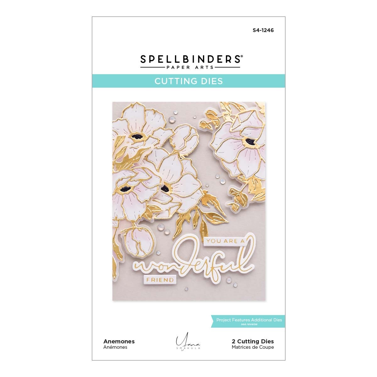 Bild von Spellbinders Etched Dies By Yana Smakula-Anemones- Anemone Blooms