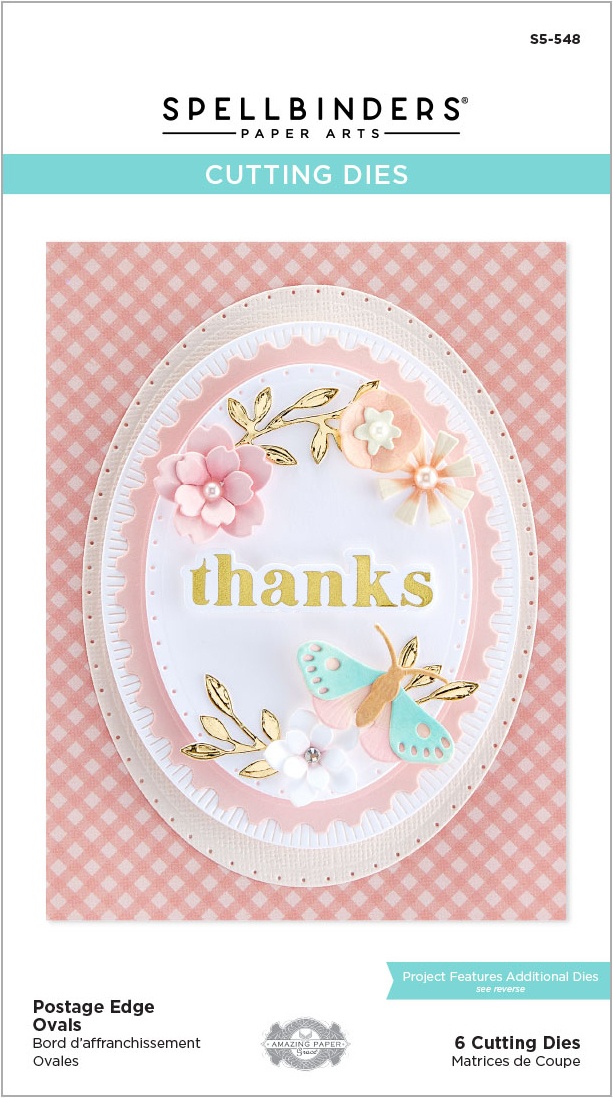 Bild von Spellbinders Etched Dies By Becca Feeken-Postage Edge Ovals