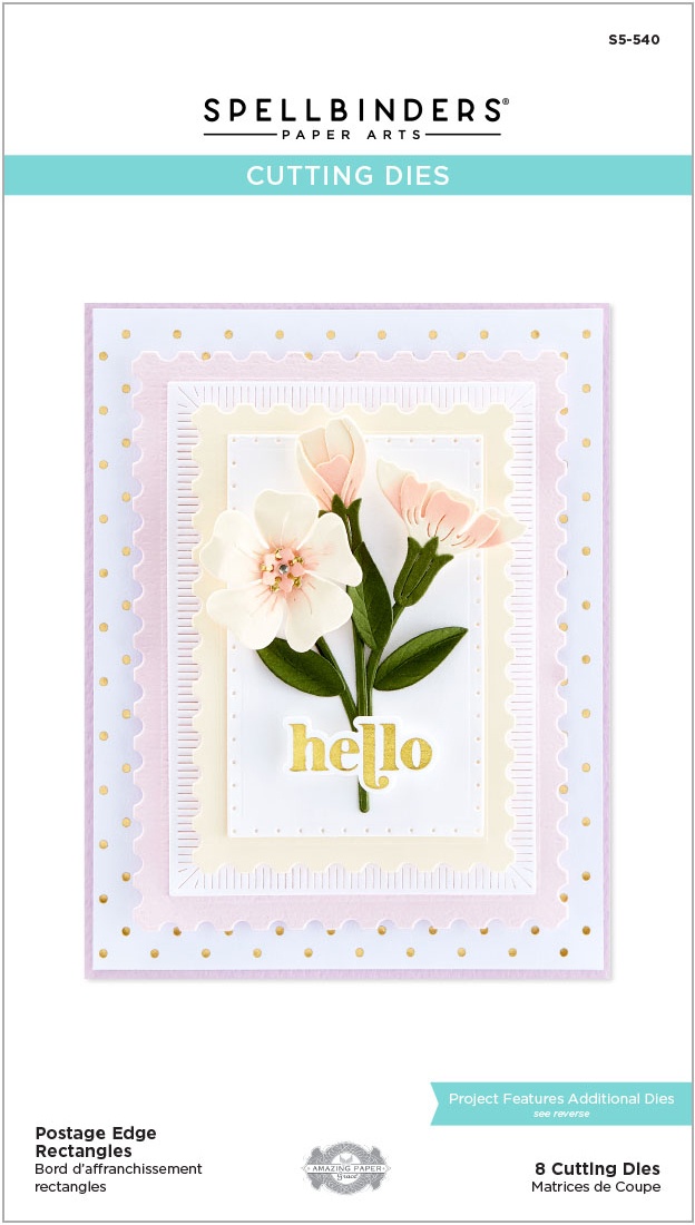 Bild von Spellbinders Etched Dies By Becca Feeken-Postage Edge Rectangles