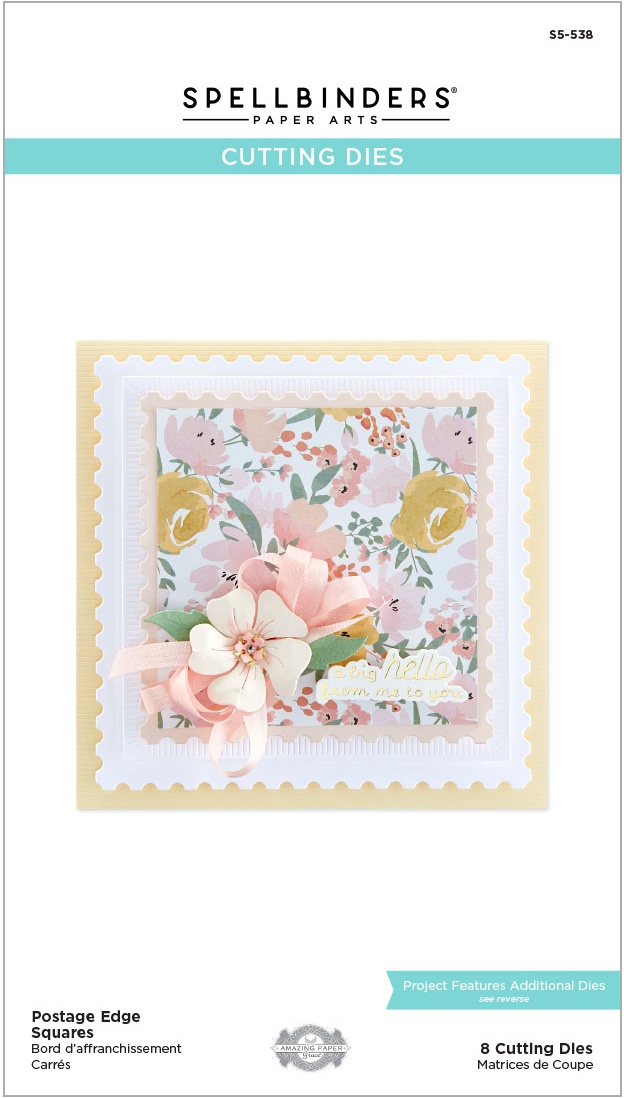 Bild von Spellbinders Etched Dies By Becca Feeken-Postage Edge Squares