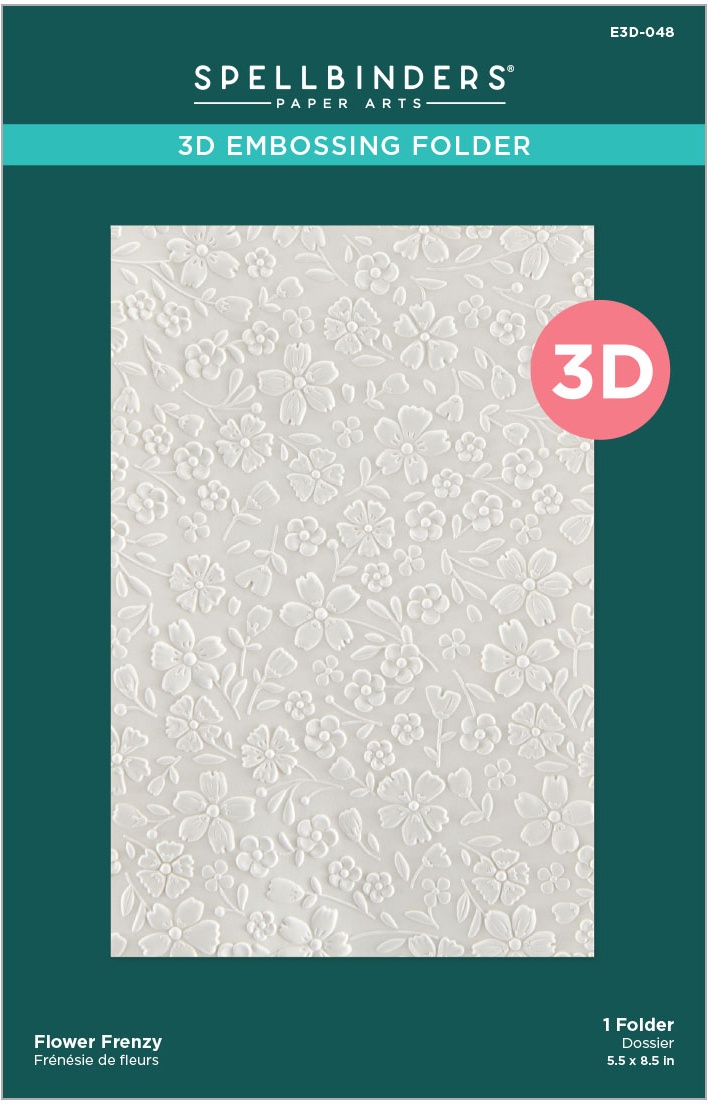 Bild von Spellbinders 3D Embossing Folder 5.5"x8.5"-Flower Frenzy -Floral Reflection