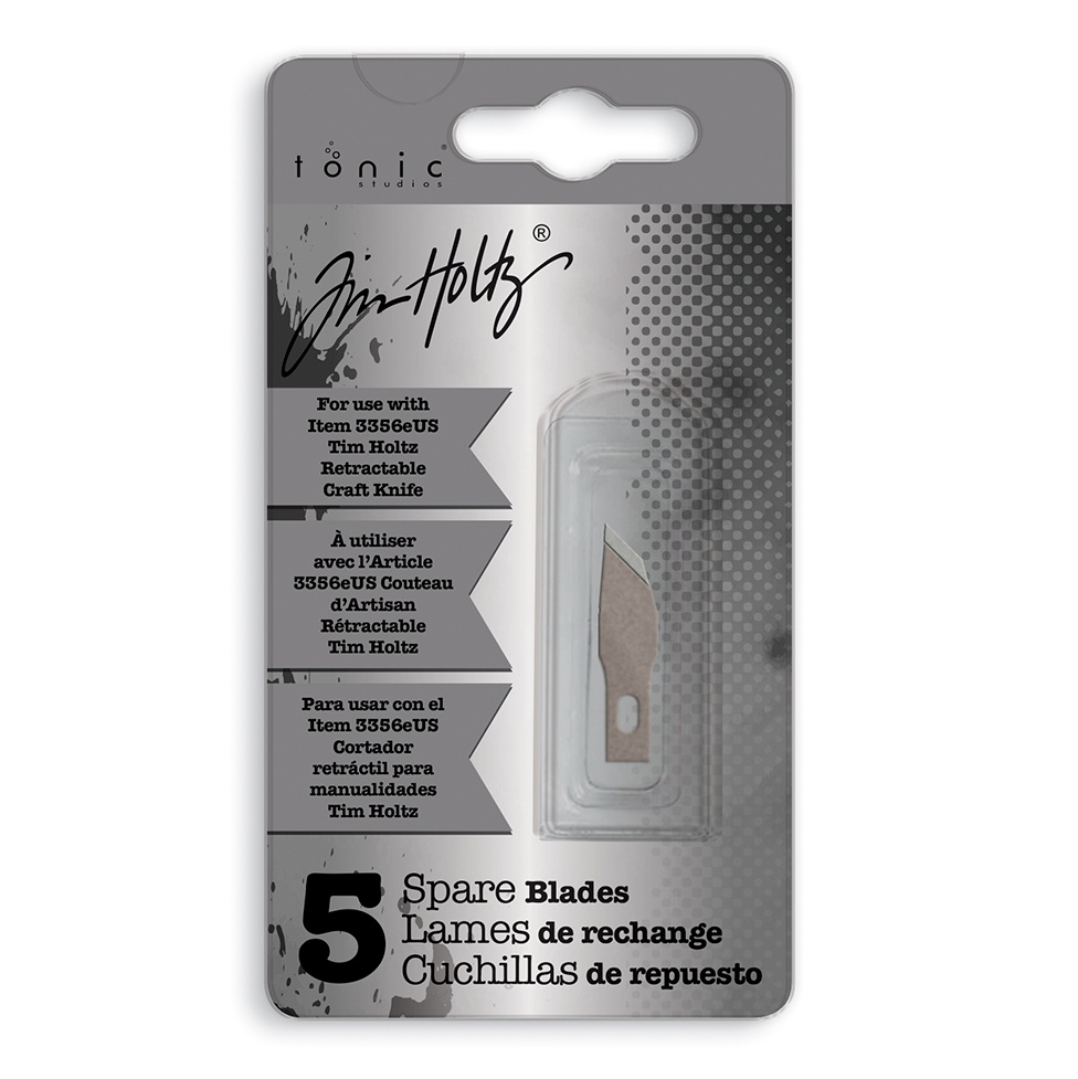 Bild von Tim Holtz Retractable Craft Knife Refill Blades 5/Pkg-Wide Point- For 3356E