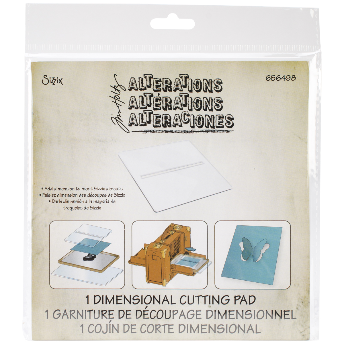 Bild von Sizzix BIGkick/Big Shot/Vagabond Cutting Pad By Tim Holtz-Dimension 6"X6"