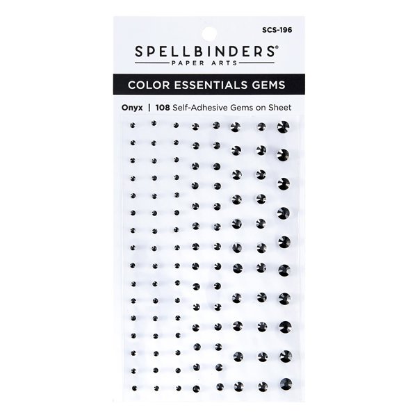 Bild von Spellbinders Color Essentials Gems 108/Pkg-Onyx