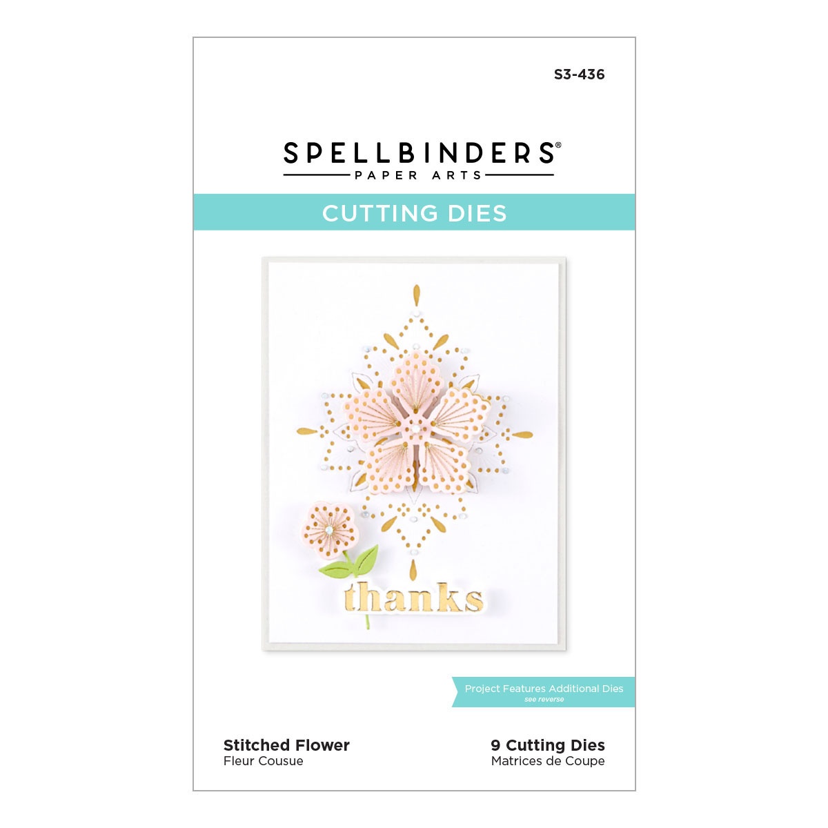 Bild von Spellbinders Etched Dies-Spring Into Stitching Stitched Flower