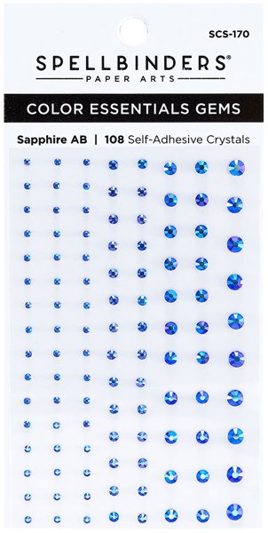 Bild von Spellbinders Color Essentials Gems 108/Pkg-Sapphire