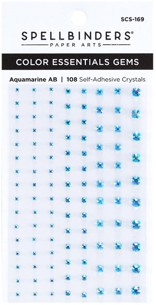 Bild von Spellbinders Color Essentials Gems 108/Pkg-Aquamarine
