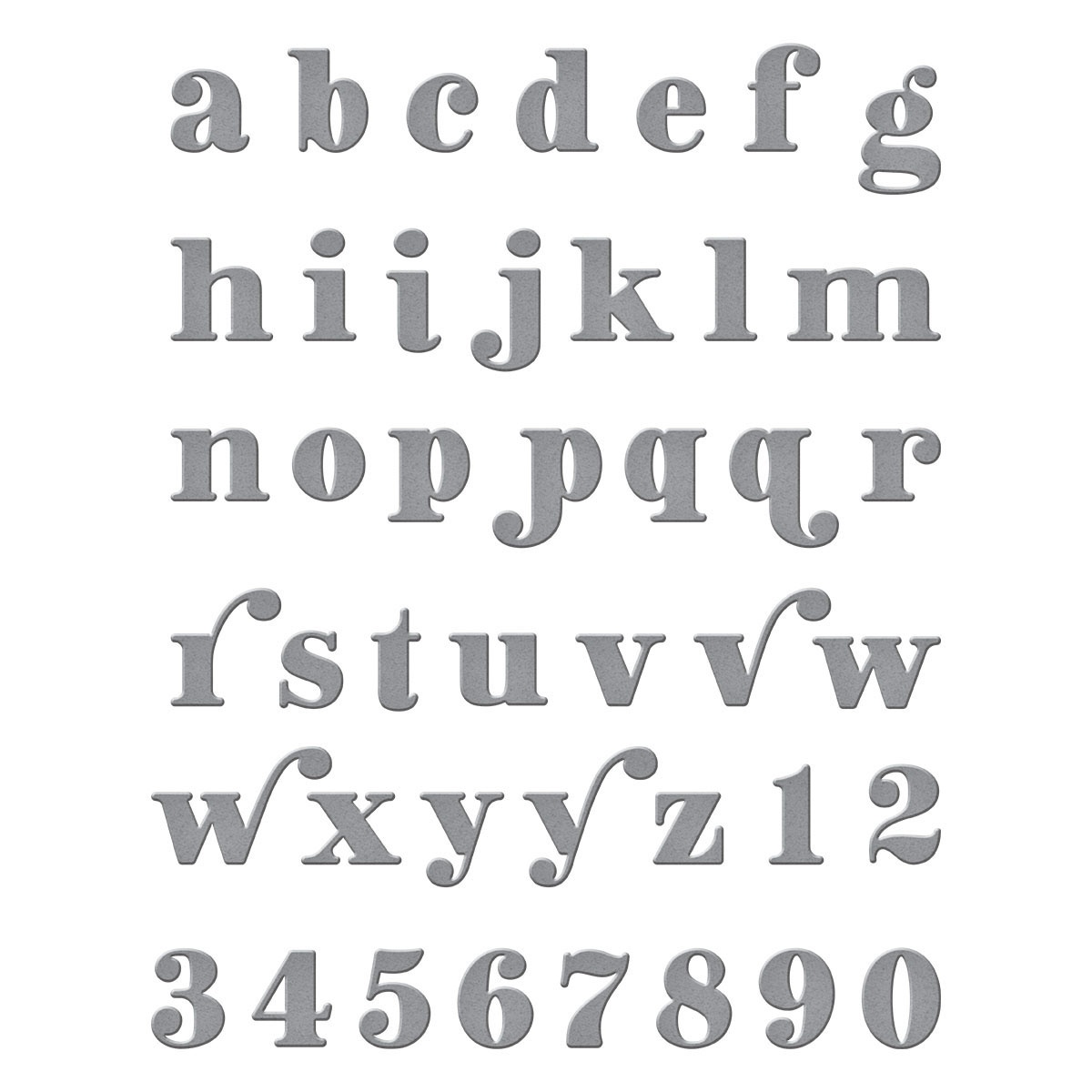 Bild von Spellbinders Etched Dies-Be Bold Lowercase Alphabet & Numbers