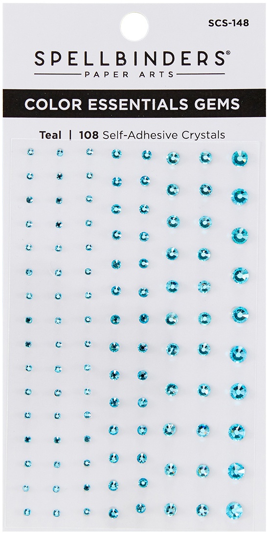Bild von Spellbinders Color Essentials Gems 108/Pkg-Teal Mix