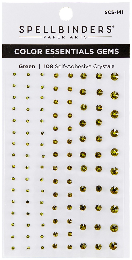 Bild von Spellbinders Color Essentials Gems 108/Pkg-Green Mix