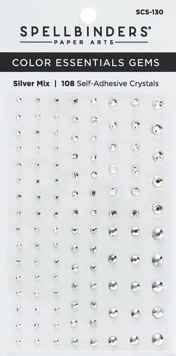 Bild von Spellbinders Color Essentials Gems 108/Pkg-Silver Mix