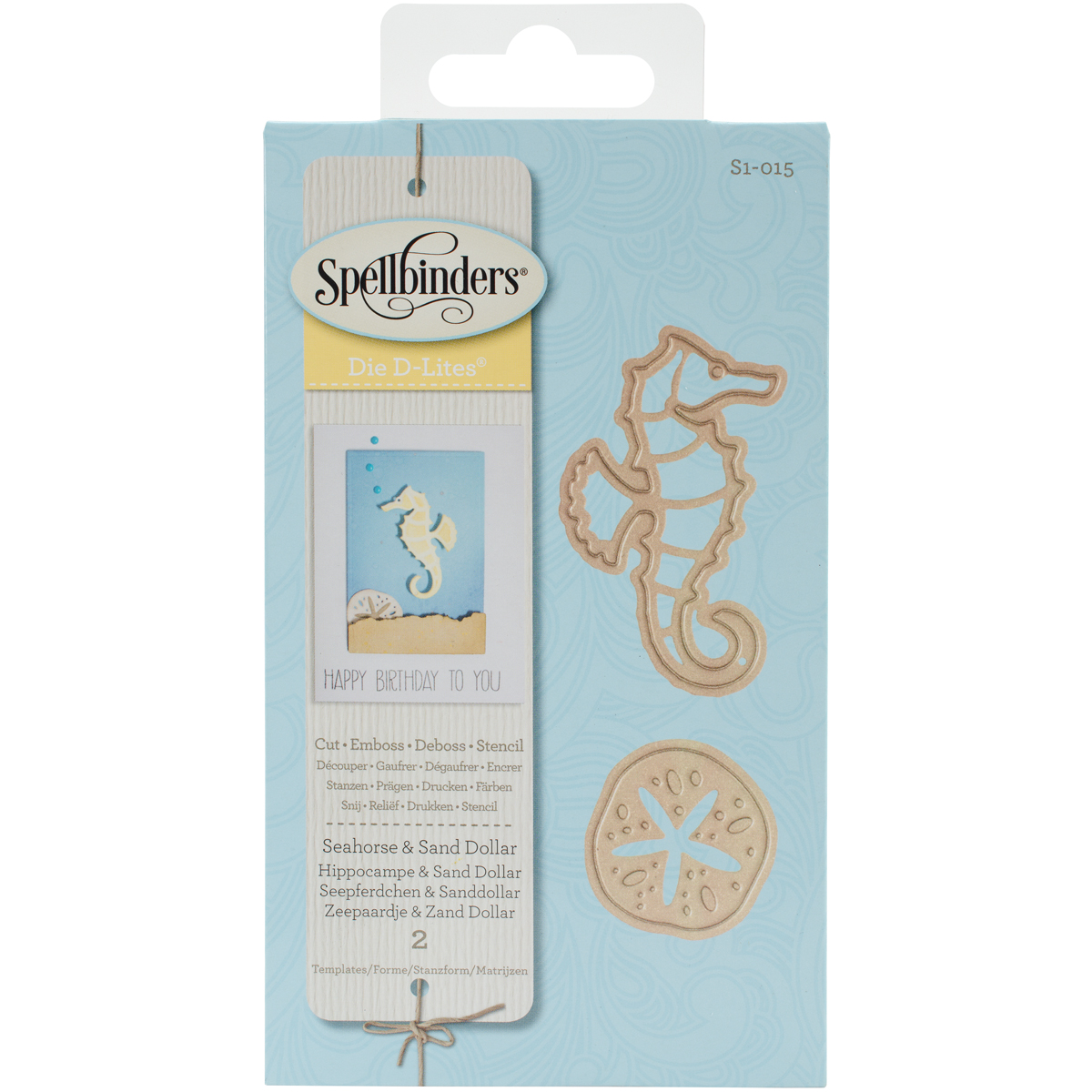 Bild von Spellbinders Shapeabilities Die D-Lites-Seahorse & Sand Dollar