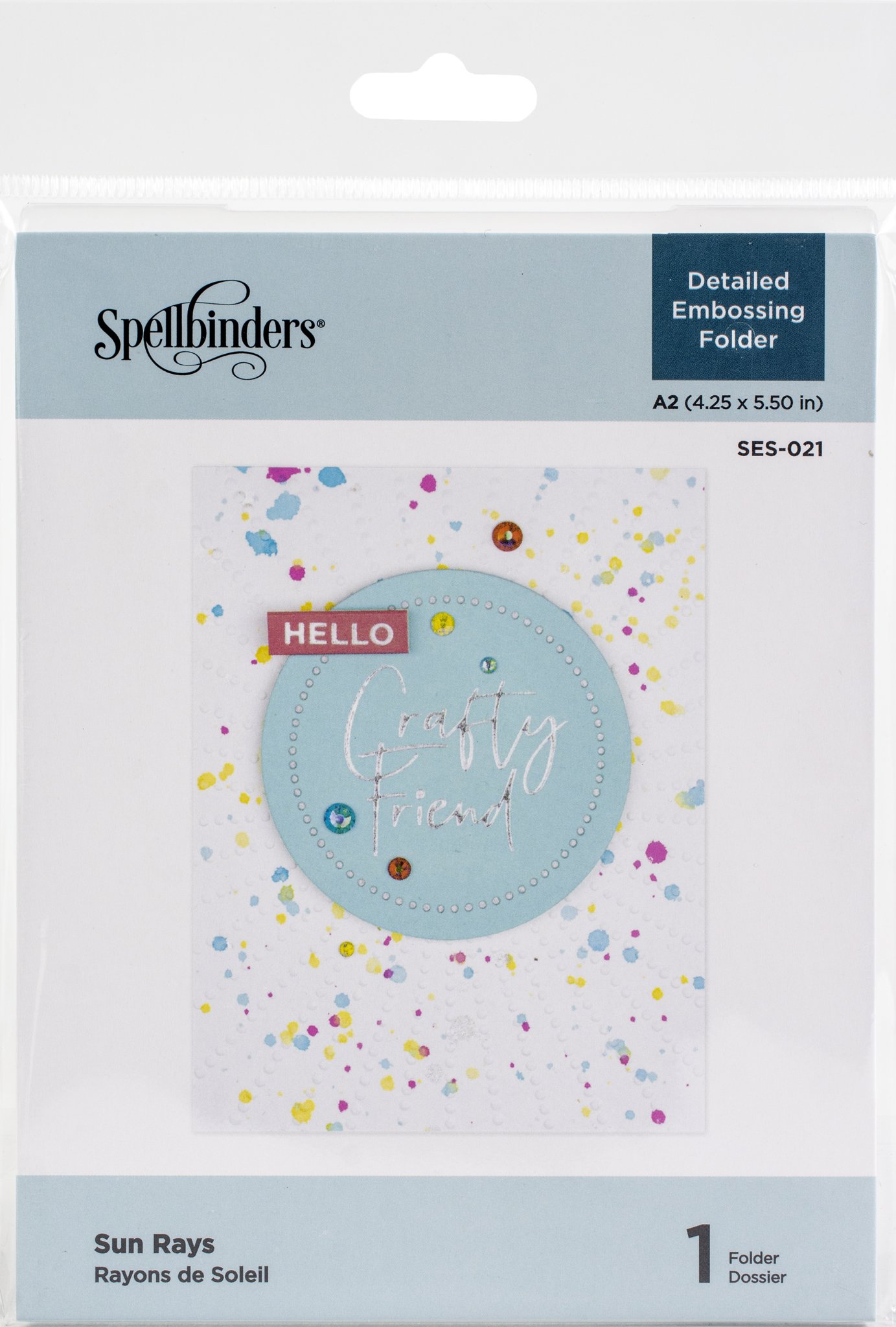 Bild von Spellbinders Embossing Folder-Sun Rays