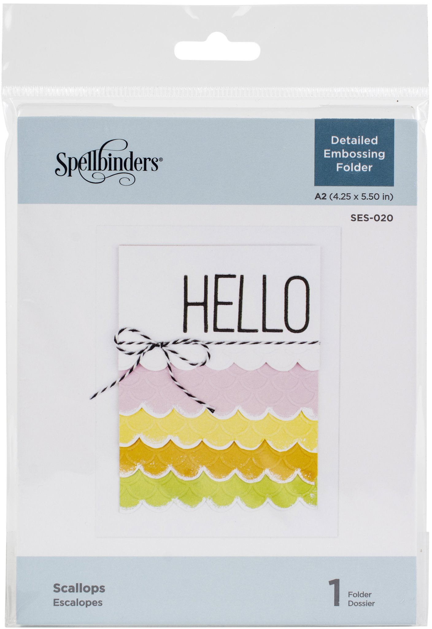 Bild von Spellbinders Embossing Folder-Scallops