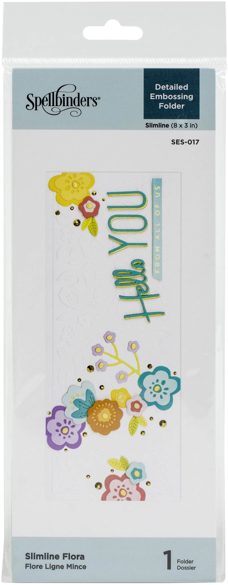 Bild von Spellbinders Embossing Folder-Slimline Flora