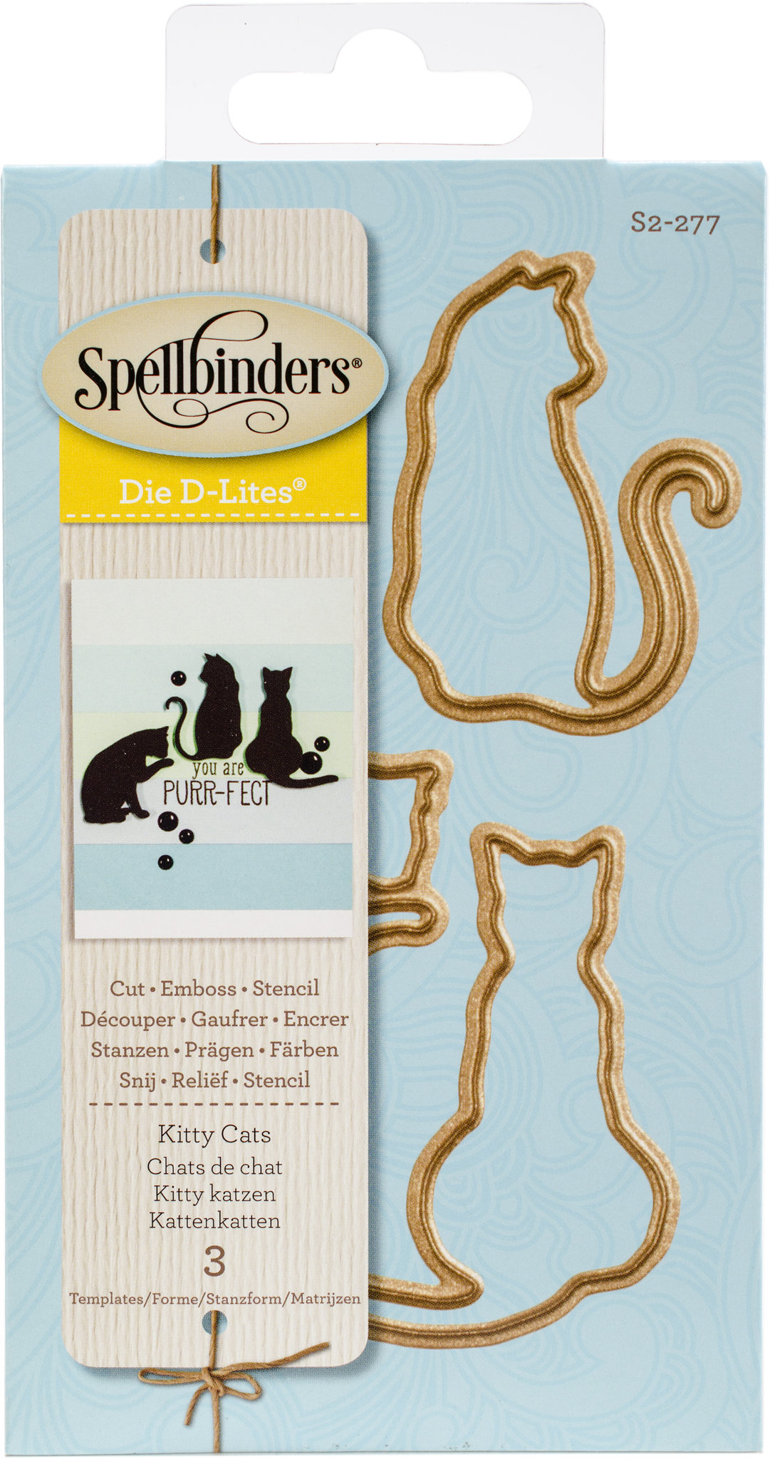 Bild von Spellbinders Shapeabilities Die D-Lites-Kitty Cats 1.15" To 1.85"