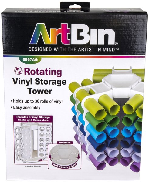 Bild von ArtBin Rotating Vinyl Storage Tower-Holds 36